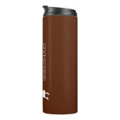 Blush roze gepersonaliseerde bridesmaid thermosbeker (Geroteerd rechts)