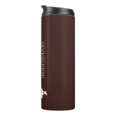 Blush roze gepersonaliseerde bridesmaid thermosbeker (Geroteerd rechts)