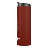 Blush roze gepersonaliseerde bridesmaid thermosbeker (Geroteerd rechts)