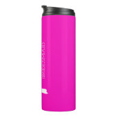 Blush roze gepersonaliseerde bridesmaid thermosbeker (Geroteerd rechts)