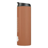 Blush roze gepersonaliseerde bridesmaïde thermisch thermosbeker (Geroteerd rechts)