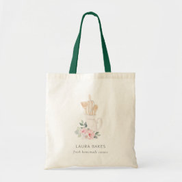 Blush roze gereedschap Catering Floral Roller Whis Tote Bag