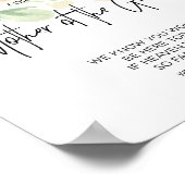 Blush Roze Gereserveerd voor Moeder van de Bruideg Poster (Hoek)