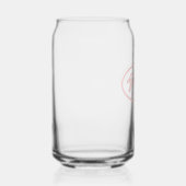 Blush roze gestileerde naam bruidsmeisje glas (Rechts)