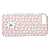 Blush roze gestippeld Case-Mate iPhone case (Achterkant (Horizontaal))