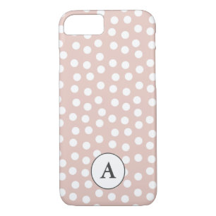 Blush roze gestippeld 	iPhone 8/7 hoesje