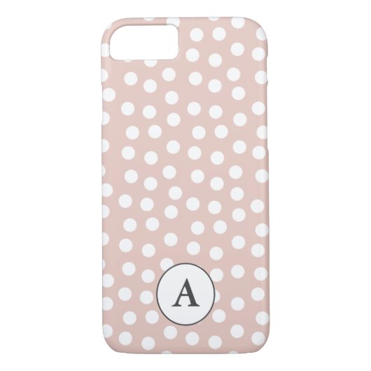 Blush roze gestippeld Case-Mate iPhone case (Achterkant)