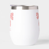 Blush roze gestreepte strips coquette esthetisch (Rechts)