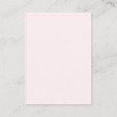 Blush roze Gingham Books for Baby shower Informatiekaartje (Achterkant)