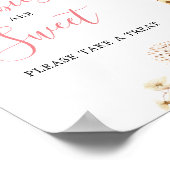 Blush Roze Giraffe Baby shower Baby's zijn zoet Poster (Hoek)