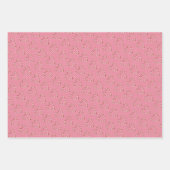 Blush roze girly schattig snoep riet hart patroon inpakpapier vel (Voorkant 2)