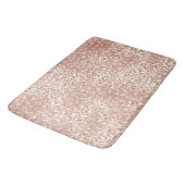 Blush roze glam Glitter Leopard Print Badmat (Gekanteld)