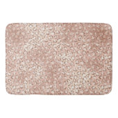 Blush roze glam Glitter Leopard Print Badmat (Voorkant)
