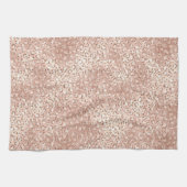 Blush roze glam Glitter Leopard Print Theedoek (Horizontaal)