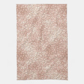 Blush roze glam Glitter Leopard Print Theedoek (Verticaal)