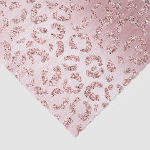 Blush Roze Glam Glitter Luipaard Tissuepapier (Detail)