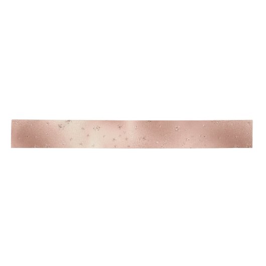 Blush roze glam Glitter Snowflake Satijnen Lint (Voorkant)