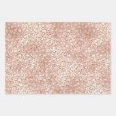 Blush roze glam Glitter Stippen Leopard Print Inpakpapier Vel (Voorkant 2)