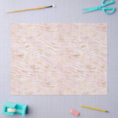 Blush Roze Glam Gouden Zebra Print Tissuepapier (Craft)