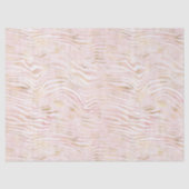 Blush Roze Glam Gouden Zebra Print Tissuepapier (Voorkant)