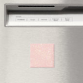 Blush Roze Glans - Voeg tekst, monogram naar wens  Magneet (Insitu (Vaatwasser))