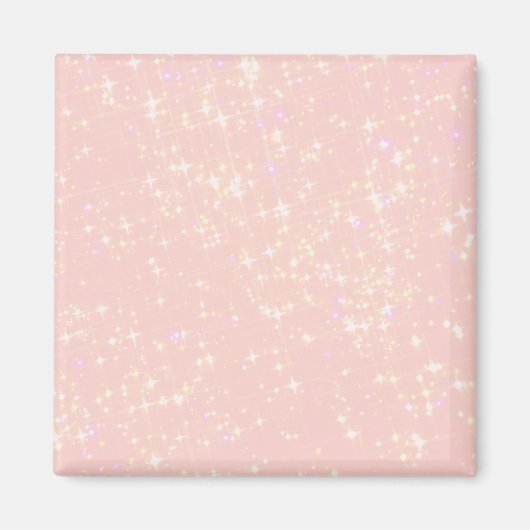 Blush Roze Glans - Voeg tekst, monogram naar wens  Magneet (Voorkant)