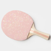 Blush Roze Glans - Voeg tekst, monogram naar wens  Tafeltennisbatje (Zijkant)