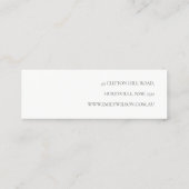 Blush Roze Glanzende Glitter Textuur Oorbel Displa Mini Visitekaartje (Achterkant)