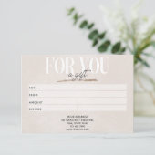 Blush roze Glitter Business Cadeft Certificate Kaa (Staand voorkant)