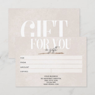 Blush roze Glitter Business Cadeft Certificate Kaa