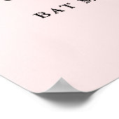 Blush Roze Glitter Confetti Persoonlijke Welkom P Poster (Hoek)