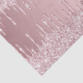 Blush roze glitter druppels girly luxe tissuepapier (Detail)