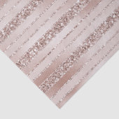 Blush roze glitter glam Stripes Tissuepapier (Detail)