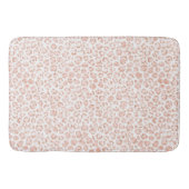 Blush roze glitter leopard print                 badmat (Voorkant)