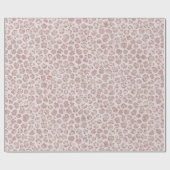 Blush roze glitter leopard print cadeaupapier (Vlak)