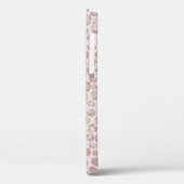 Blush roze glitter leopard print         Case-Mate iPhone case (Achterkant / Links)