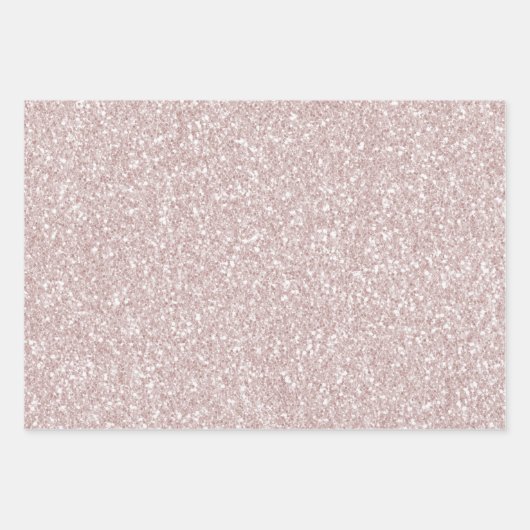Blush roze glitter leopard print       inpakpapier vel (Voorkant 3)