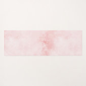 Blush roze glitter leopard print yogamat (Achterkant (horizontaal))