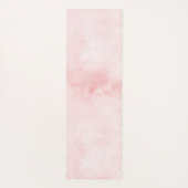 Blush roze glitter leopard print yogamat (Achterkant)