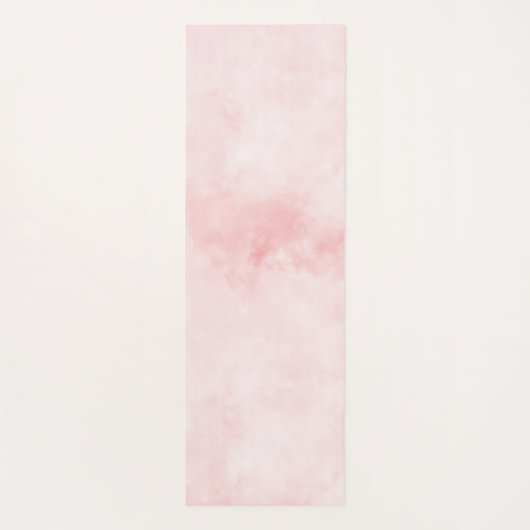 Blush roze glitter leopard print yogamat (Achterkant)