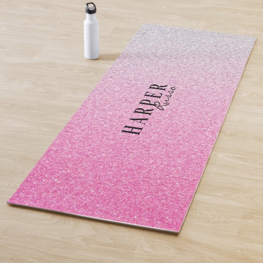 Blush roze glitter personal Sign Yogamat (In situ)