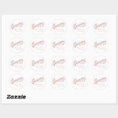 Blush Roze Glitter Quinceanera Crown Sticker (Vel)