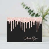 Blush roze glitter-schijven op zwart-wit - Harteli (Staand voorkant)