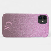 Blush roze glitter Shimmer Persoonlijke telefoonta Case-Mate iPhone Case (Achterkant (horizontaal))