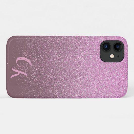 Blush roze glitter Shimmer Persoonlijke telefoonta Case-Mate iPhone Case (Achterkant (horizontaal))