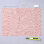Blush Roze Glitter Snake Huid Dierlijke Print Tissuepapier (Craft)