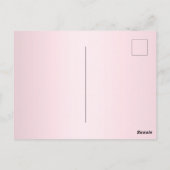 Blush Roze Glitter Sparkle Balloon Kids Verjaardag Briefkaart (Achterkant)