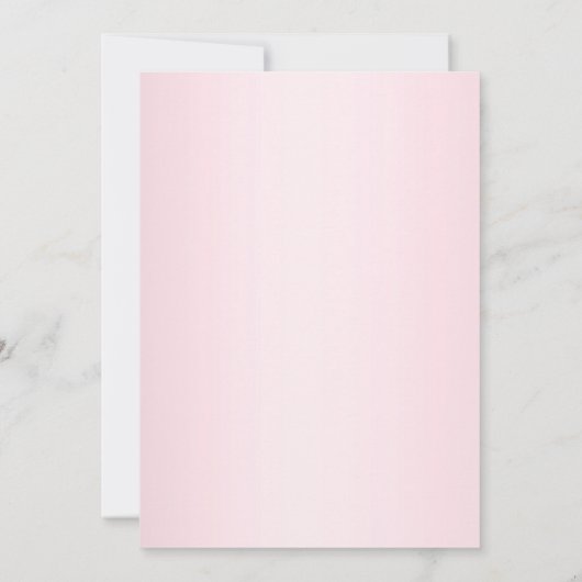 Blush Roze Glitter Sparkle Balloon Kids Verjaardag Kaart (Achterkant)