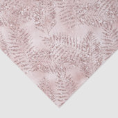 Blush roze glitter tropische bladeren   tissuepapier (Detail)