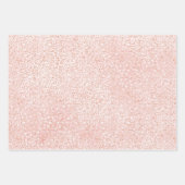 Blush roze glitter White leopard print      Inpakpapier Vel (Voorkant)